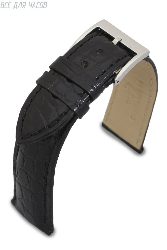 Ремень для часов Crocodile 20 р-р 01S- Black- XL