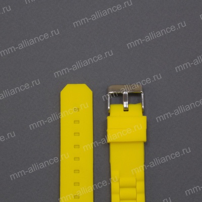 Ремень силиконовый S-252 (10) 18 р-р желтый